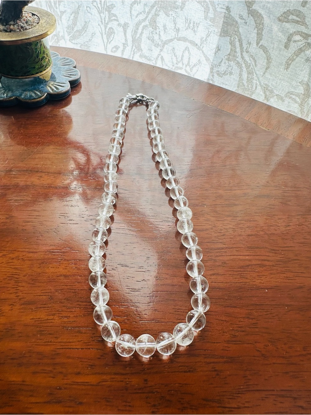 Himalaya Crystal - Classic Clear Bead Necklace - Elegant Crystal-Look Strand